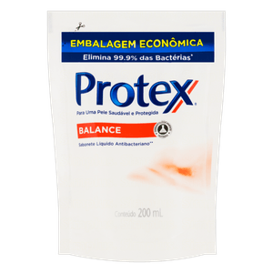 Sabonete Líquido Antibacteriano Protex Balance Sachê 200ml Refil Embalagem Econômica