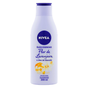 Loção Deo-Hidratante Flor de Laranjeira & Óleo de Abacate Nivea Óleos Essenciais Frasco 200ml