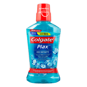 Enxaguante Bucal Zero Álcool Ice Infinity Colgate Plax Frasco Leve 500ml Pague 350ml