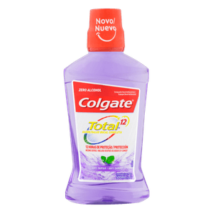 Enxaguante Bucal Antibacteriano Zero Álcool Colgate Total 12 Frasco 500ml