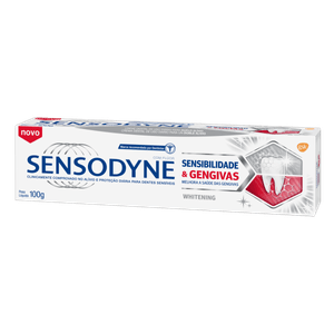 Creme Dental Whitening Sensodyne Sensibilidade & Gengivas Caixa 100g