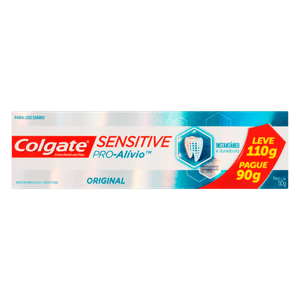 Creme Dental Original Colgate Sensitive Pro-Alívio Caixa Leve 110g Pague 90g