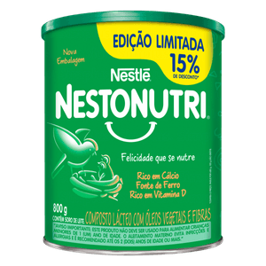 Composto Lácteo Nestlé Nestonutri Lata 800g Grátis 15% de Desconto