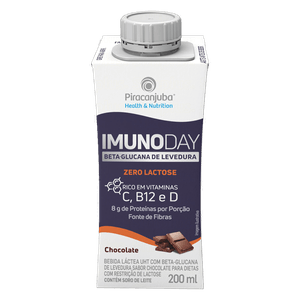 Bebida Láctea UHT Chocolate Zero Lactose Piracanjuba Imunoday Caixa 200ml