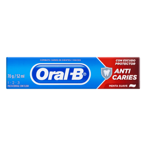 Creme Dental Menta Suave Oral-B 1-2-3 Caixa 70g