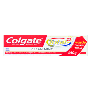 Creme Dental Clear Mint Colgate Total 12 Caixa 140g