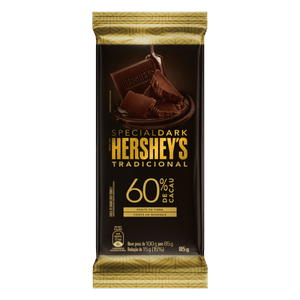 Chocolate Amargo 60% Cacau Hershey's Special Dark Pacote 85g