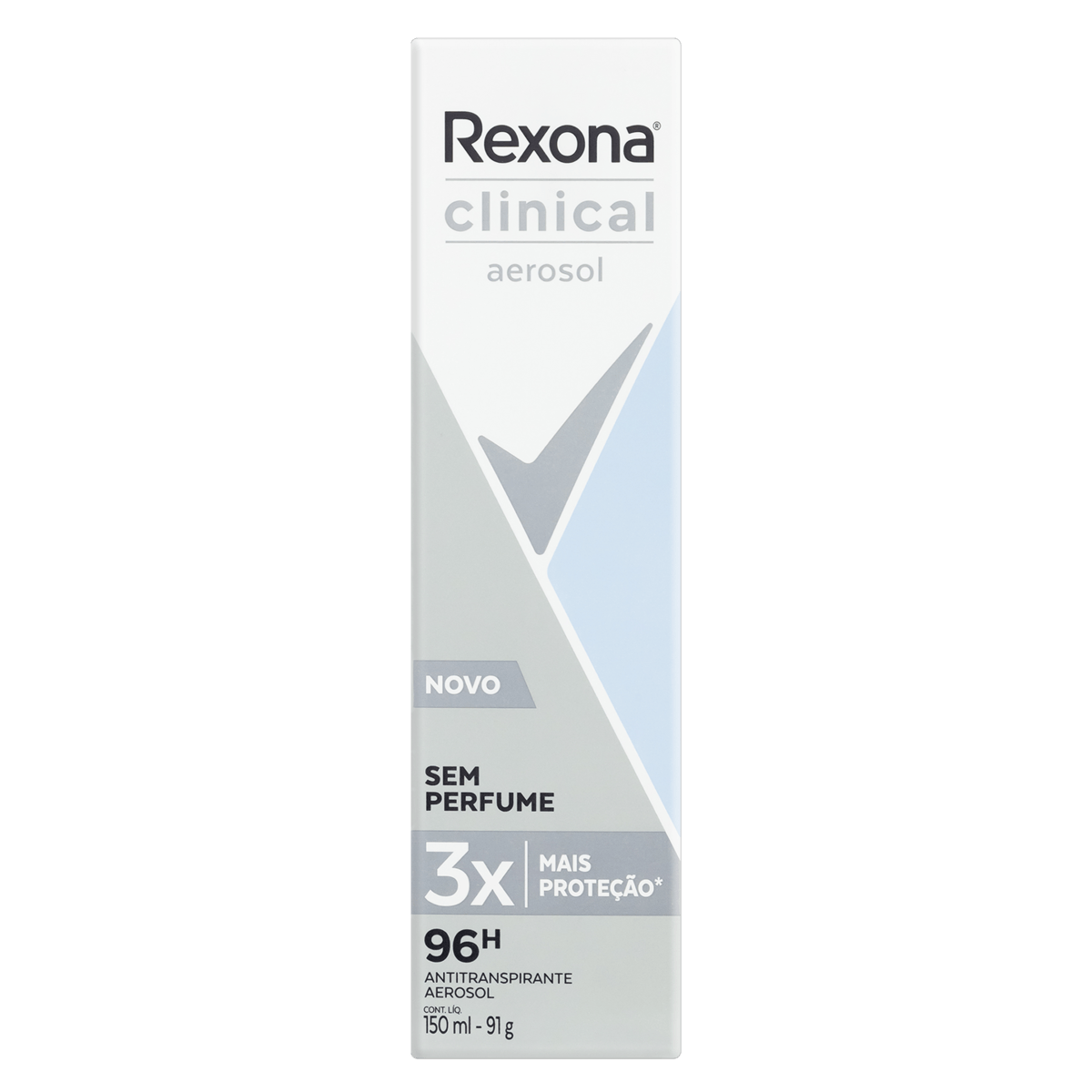 Antitranspirante Aerossol sem Perfume Rexona Clinical 150ml