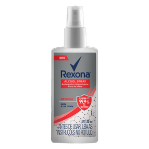 Álcool Líquido 70º INPM Original Spray Rexona Frasco 120ml
