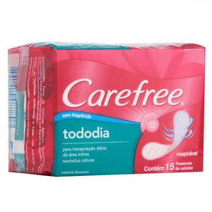Protetor Diário CAREFREE<sup>®</sup> Todo Dia sem Perfume 15 unidades
