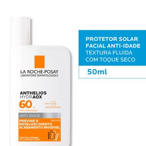 Protetor Solar Facial Anthelios Hydraox Sem Cor FPS60