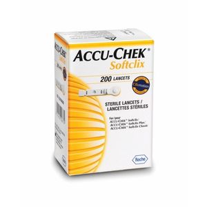 Accu-Chek Softclix c/ 200 Lancetas para uso com o Lancetador Accu-Chek Active