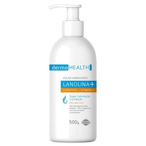 Loção Hidratante DermoHealth 500G - Lanolina+D-Pantenol+Vitamina E