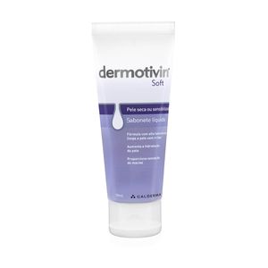Sabonete Líquido Facial Dermotivin Soft Pele Seca com 70ml