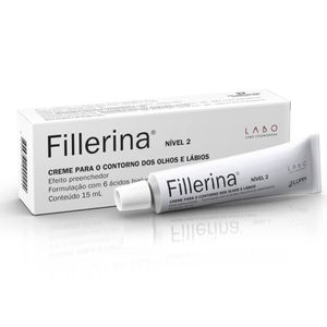 Creme Anti Idade Fillerina Contorno Olhos e Lábios Nível 2 15g