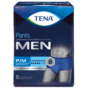 Roupa Intima Tena Pants Men P/M 8 Unidades