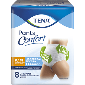 Roupa Intima Tena Pants Confort P/M 8  Unidades