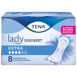 Absorvente Tena Lady Discreet Extra 8 Unidades