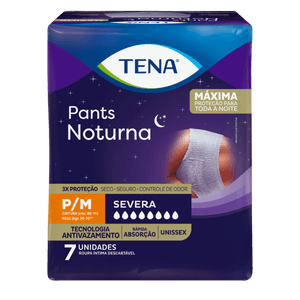 Roupa Intima Tena Pants Noturna P/M 7 Unidades
