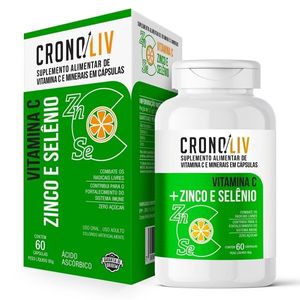 Cronoliv Vitamina C Zinco e Selênio 60 Cápsulas