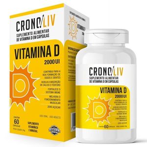 Cronoliv Vitamina D3 2000Ui 60 Cápsulas