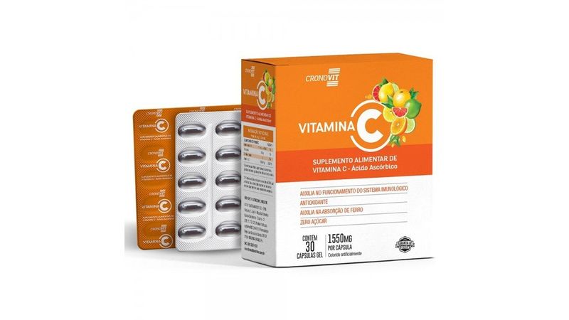 Cronovit Vitamina C Com 30 Cápsulas Gel
