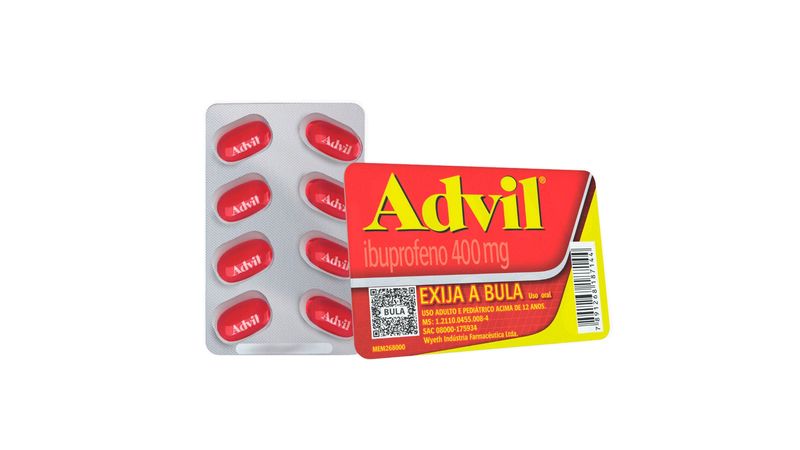 Advil 400mg 8 Cápsulas Blister