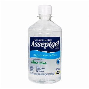 Álcool em gel antisséptico cristal 420g