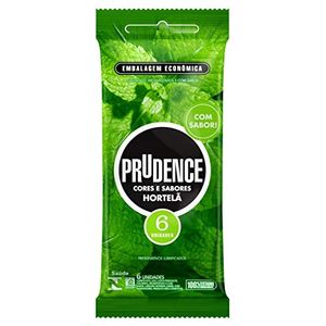Preservativo Prudence Cores E Sabores Hortelã Com 6 Unidades