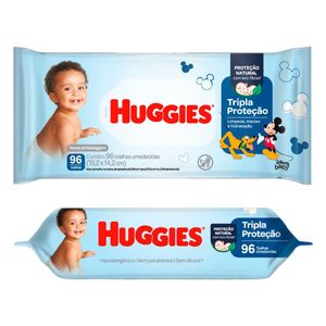 Toalhas Umedecidos Huggies Tripla Proteção C/96