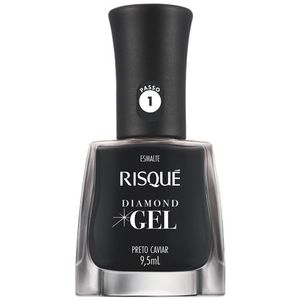 Esmalte Risqué Gel Preto Caviar 8 Ml