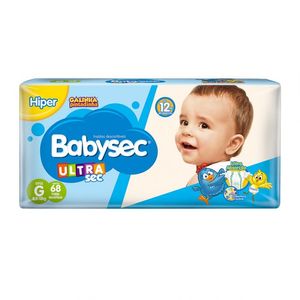 Fralda Babysec Galinha Pintadinha Ultrasec G - 68 Fraldas