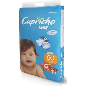 Fralda Capricho Baby Tamanho G - 60 unidades