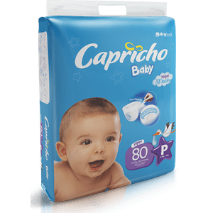 Fralda Capricho Baby Tamanho P - 80 unidades