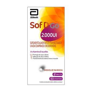 Sof D Go 2.000 UI (Vitamina D3) 60 Comprimidos