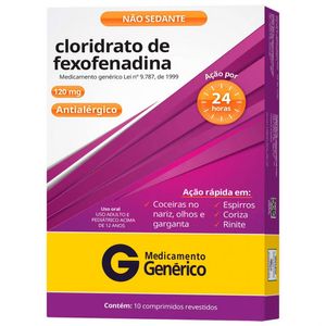 Fexofenadina 120Mg 10Cpr Cimed