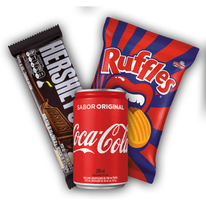 Kit Ruffles Churrasco + Coca Mini + Hersheys