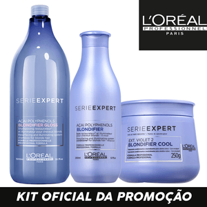 Kit L'Oreal Profissional Blondifier - Shampoo+Condicionador+Máscara