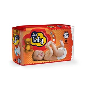 Fralda Kind Baby Jumbo Xxg 38