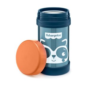 Pote Térmico Aço Inox Ho & Cold Fisher Price Azul Blueberry