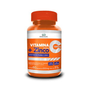 Nature Floor Vitamina C + Zinco 29,59mg 60 Cápsulas