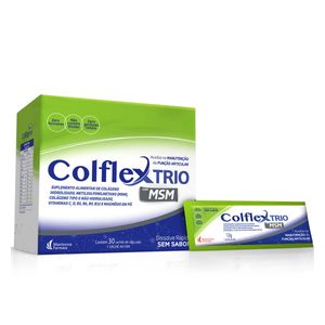 Colflex Trio Colágeno Hidrolisado Em Pó 30 Sachês 12g