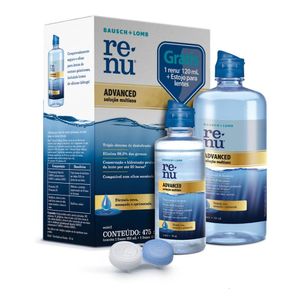 Kit Renu Advanced 335ml + 120ml + Estojo para Lentes de contato