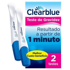 Teste de Gravidez Clearblue Detecção Rápida com 2 Unidades