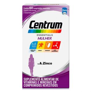 Multivitamínico Centrum Essentials Mulher de A a Zinco com 60 comprimido