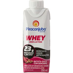 Bebida Whey Piracanjuba Batata Doce e Gengibre Zero Lactose 250ml