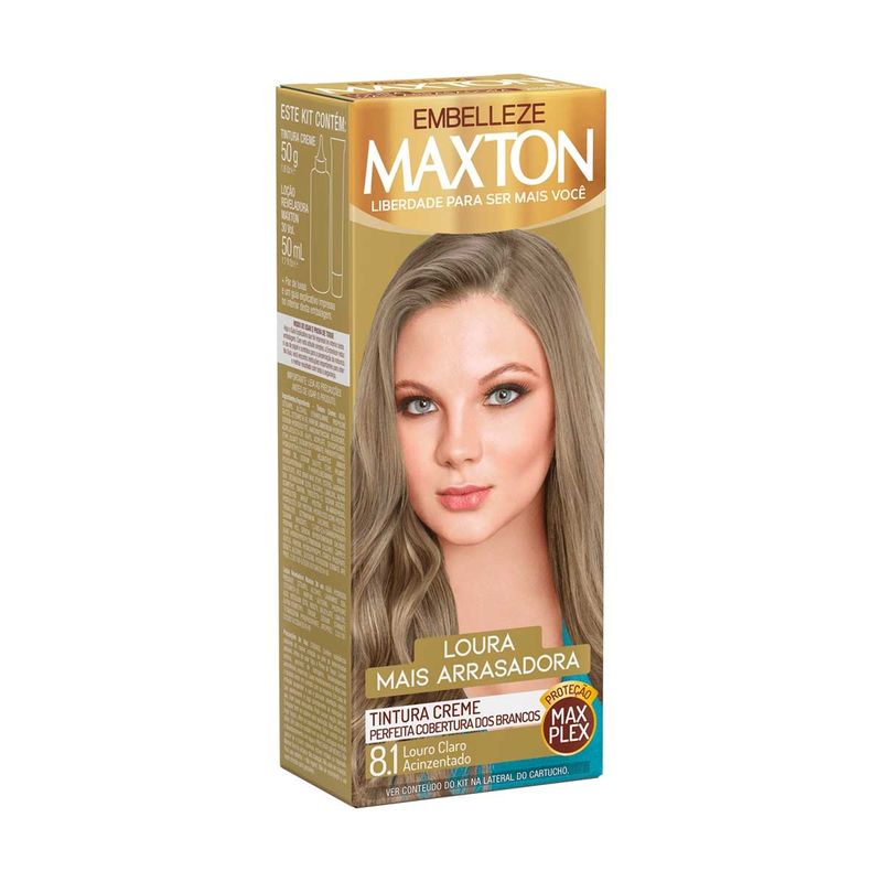 Kit-Pratico-Embelleze-Maxton-Coloracao-Creme-8.1-Louro-Sueco
