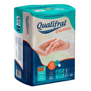 Fralda Geriátrica Qualifral Regular Premium EG 7 unidades
