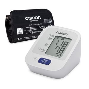 Monitor de Pressão arterial de Braço Control + Hem-7122, Omron, Branco