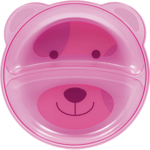 Buba Prato C/Divisoria Ursinho Rosa